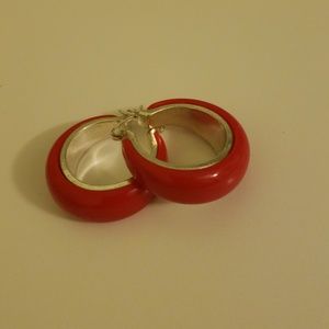 Red earrings